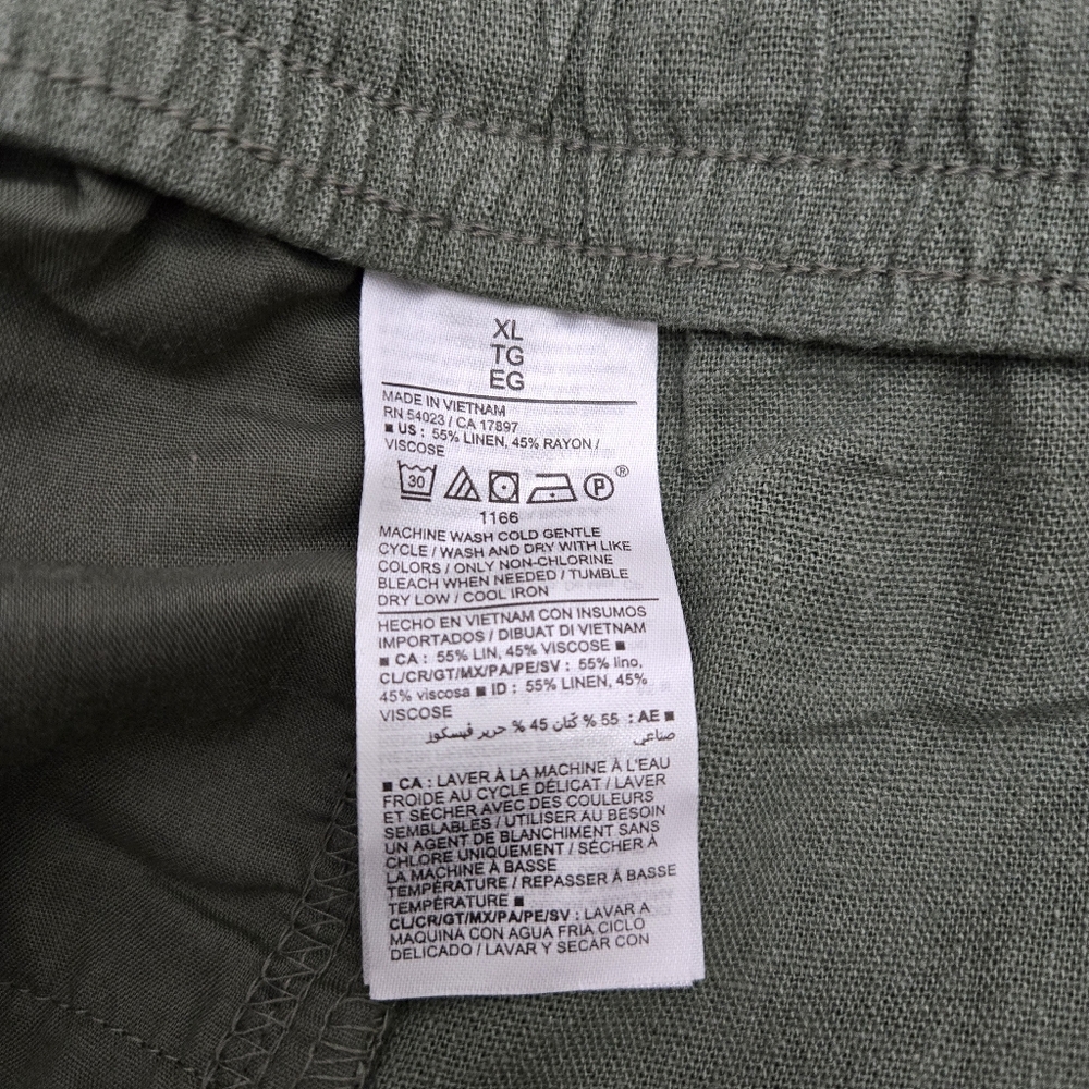 Old Navy Linen Blend Basic Minimalist High-Rise Pull-on Short XL - Picture 4 of 4